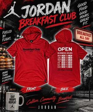 Jordan Breakfast Club Hoodie Size L Red